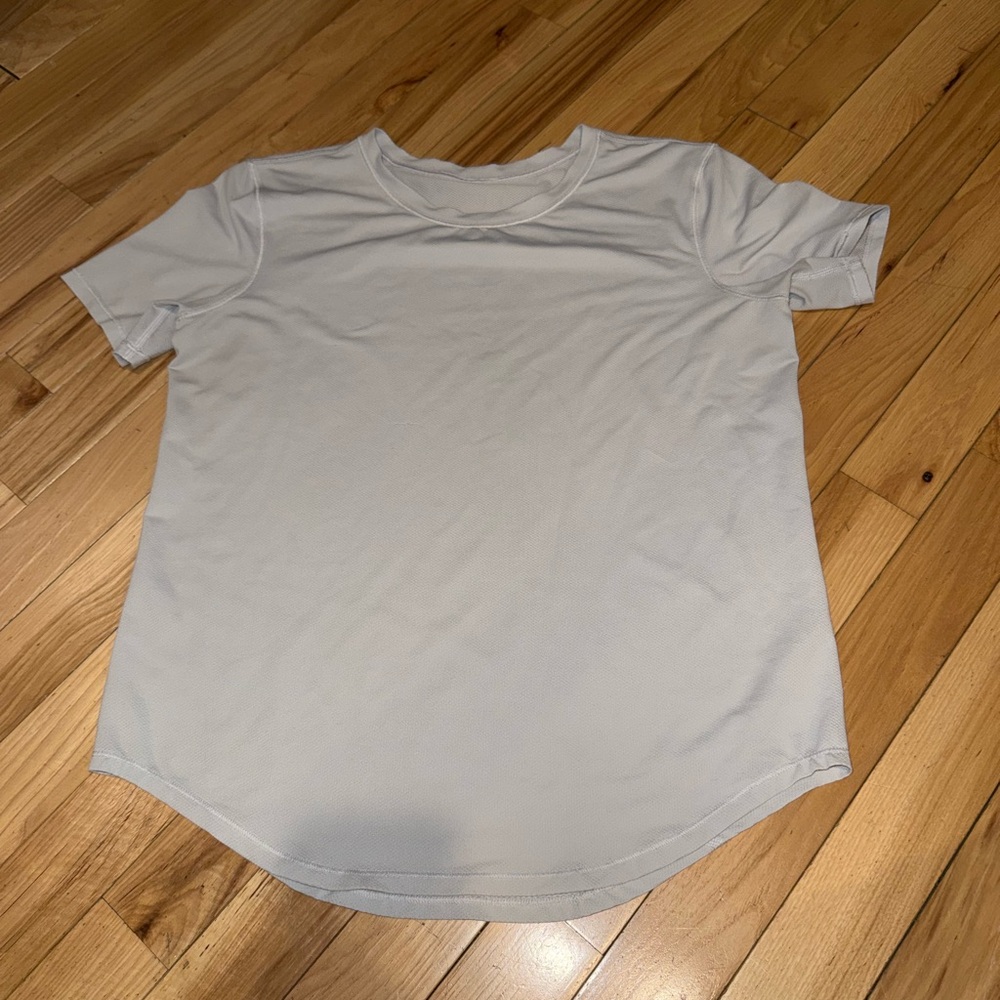 lululemon athletica Light Gray Short Sleeve Tee